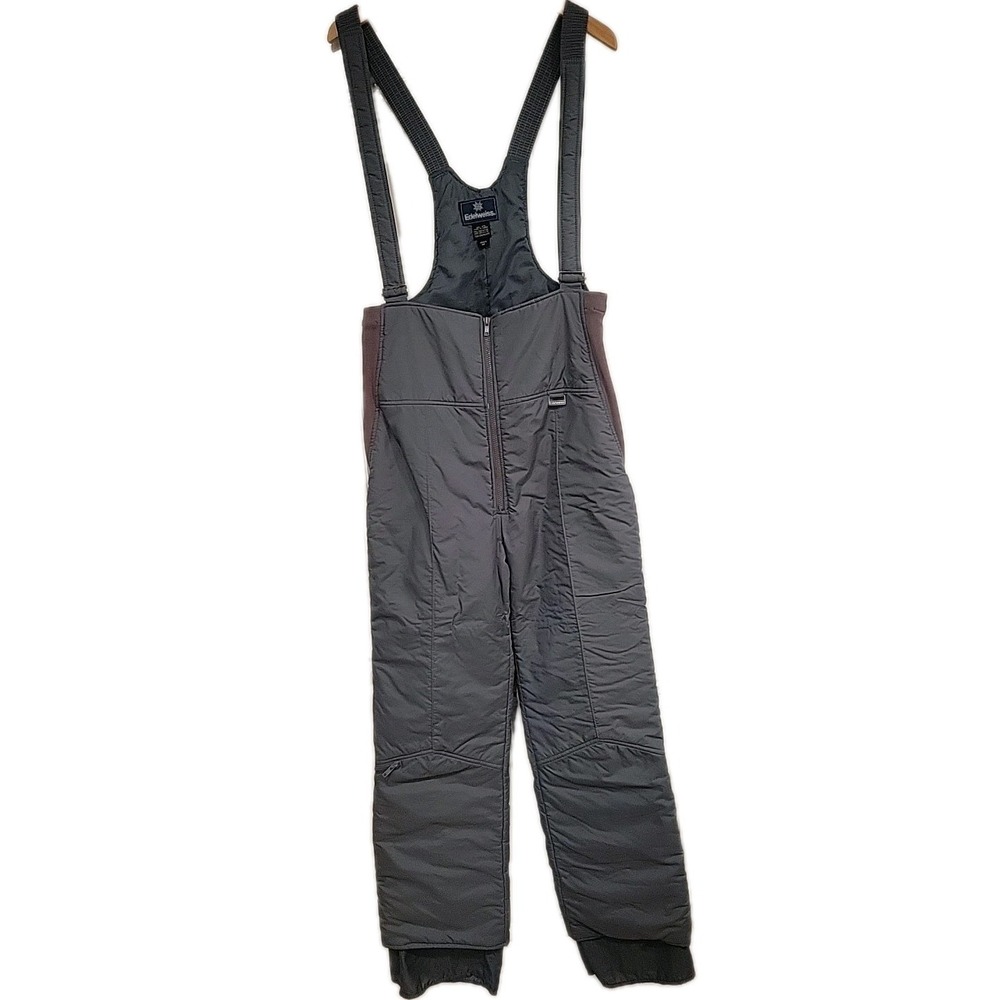 Edelweiss Mens Ski Bib Overalls Size 34 Gray